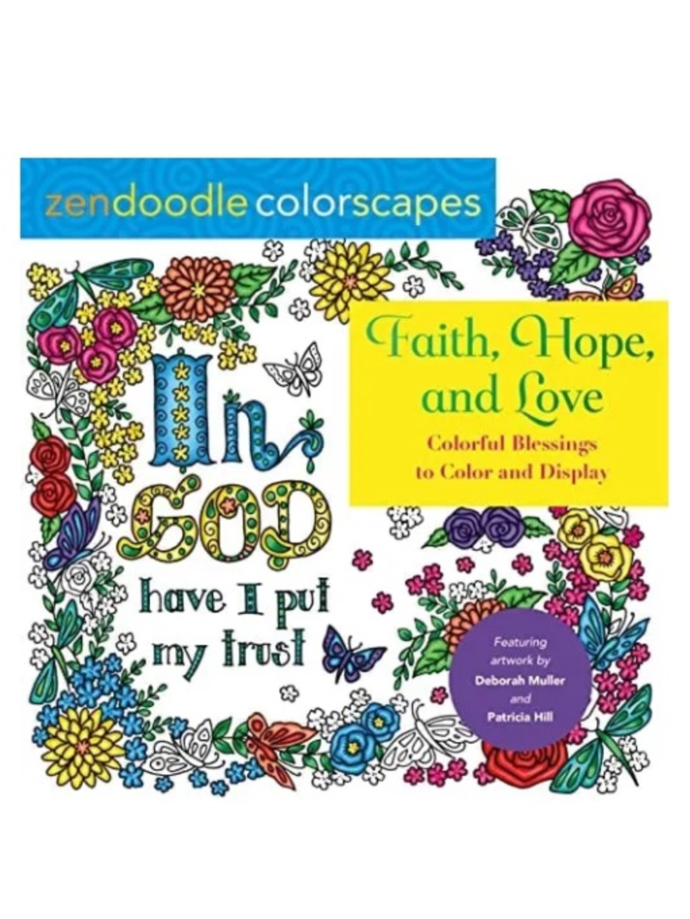 New Faith, Hope, & Love Adult Coloring Book